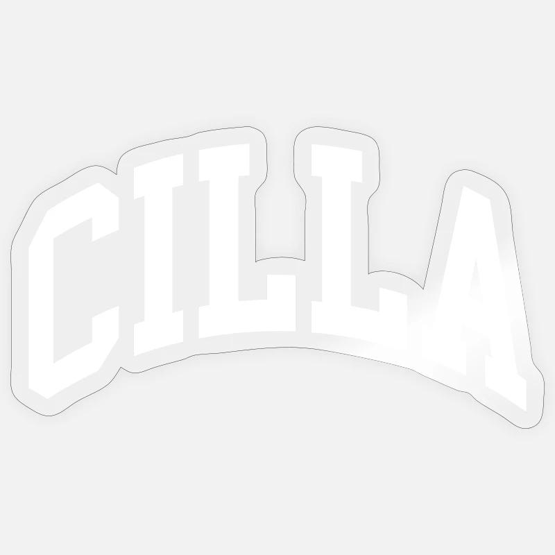 Cilla - Sticker taille S (10 x 10 cm) - brillant transparent