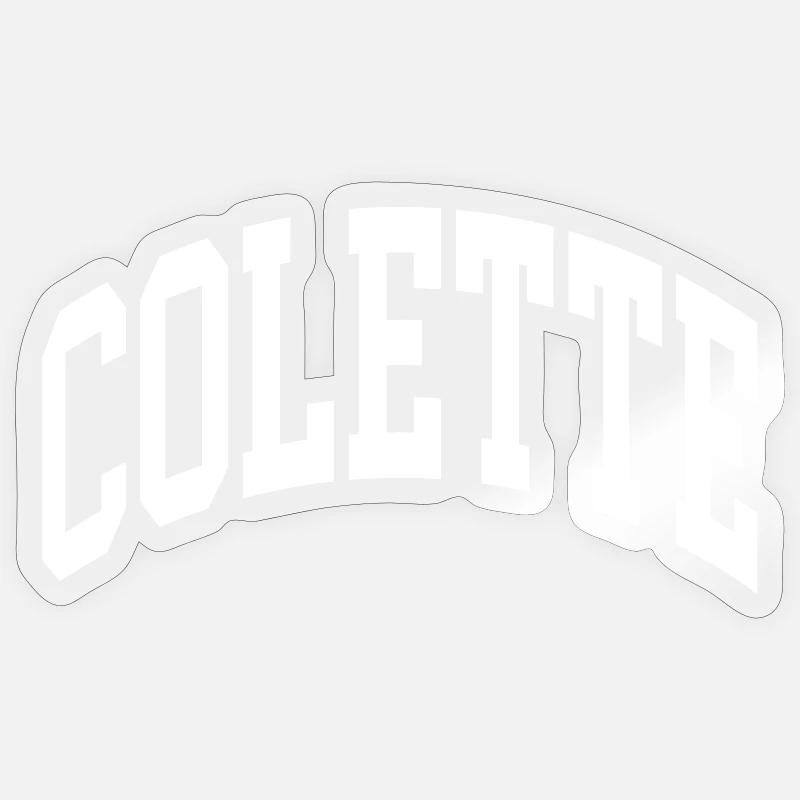 Colette - Sticker taille S (10 x 10 cm) - brillant transparent