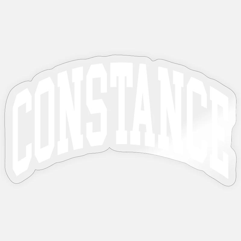 Constance - Sticker size S (10 x 10 cm) - transparent glossy