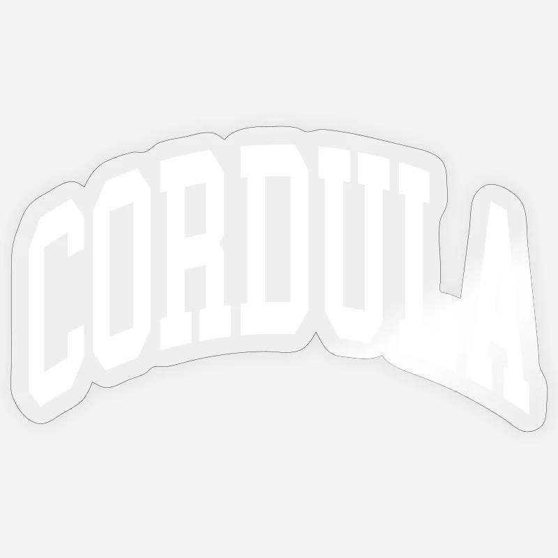 Cordula - Sticker Größe S (10 x 10 cm) - Transparent glänzend