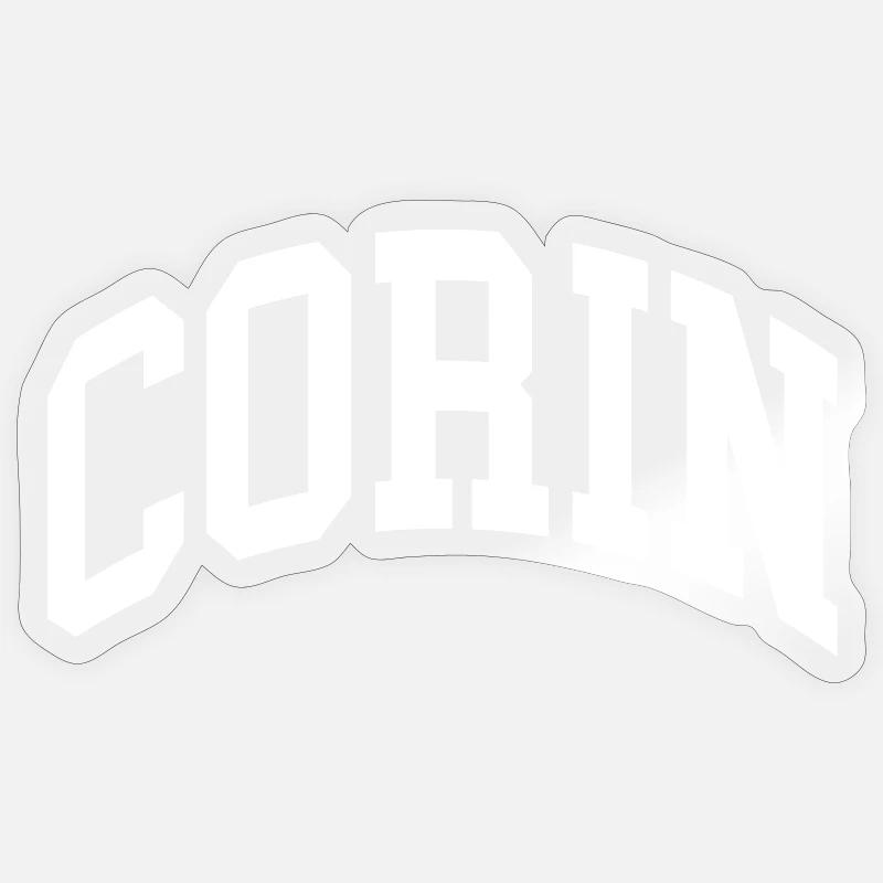 Corin - Sticker taille S (10 x 10 cm) - brillant transparent