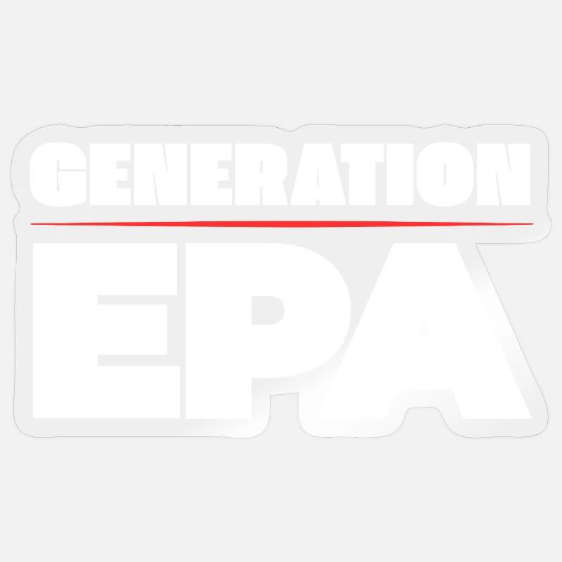 Generation EPA - Sticker Größe S (10 x 10 cm) - Transparent glänzend