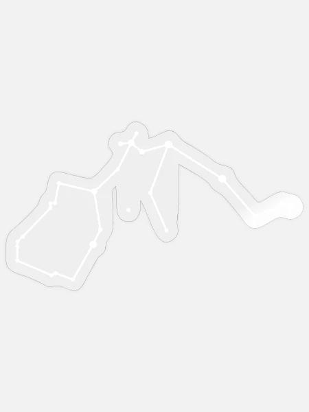 Wassermann-Tierkreis-Sternbild - Sticker Größe S (10 x 10 cm) - Transparent glänzend