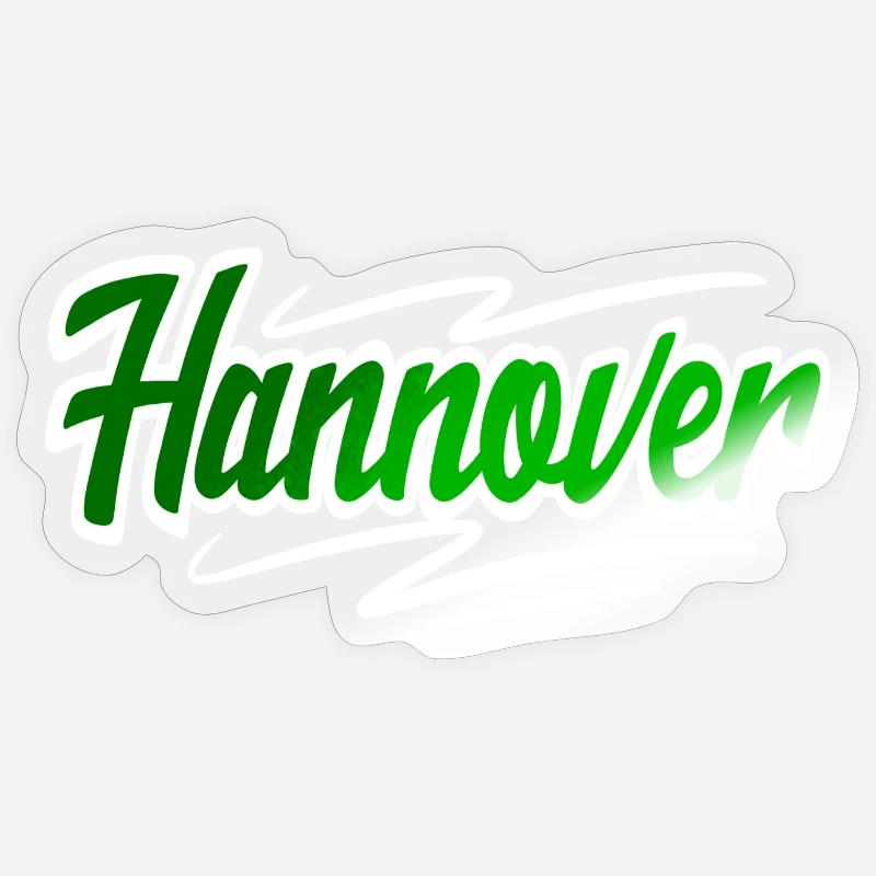 Hannover - Sticker Größe S (10 x 10 cm) - Transparent glänzend
