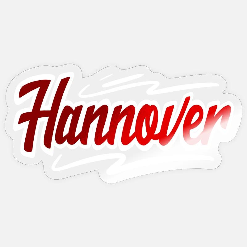 Hanover - Sticker size S (10 x 10 cm) - transparent glossy