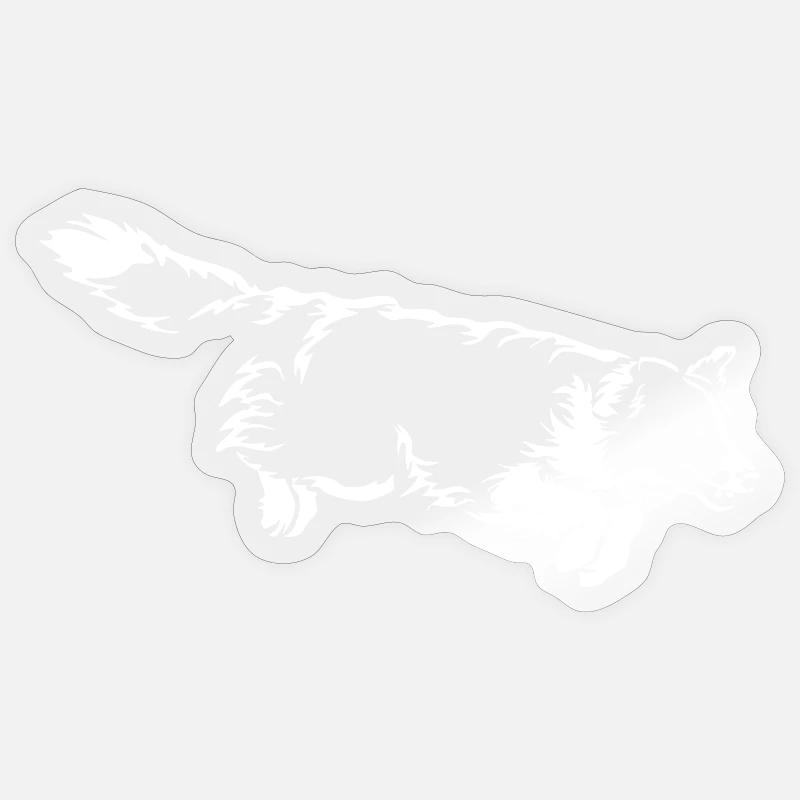 Border Collie « Black Edition » - Sticker taille S (10 x 10 cm) - brillant transparent