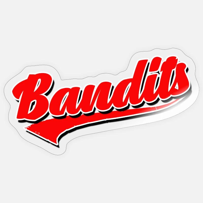 Bandits - Sticker taille S (10 x 10 cm) - brillant transparent