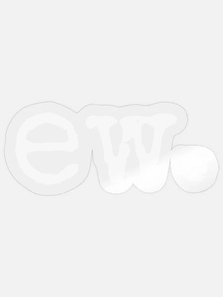 Ew. Igitt. Eklig. Witzig lustiges Statement Fun - Sticker Größe S (10 x 10 cm) - Transparent glänzend