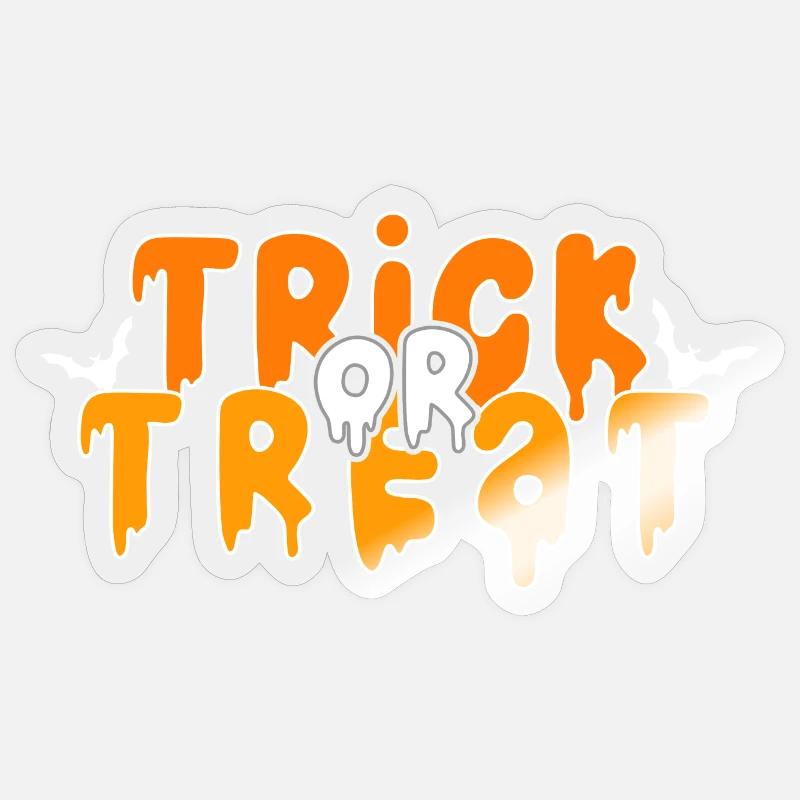 Halloween Design Süßes oder Saures? Trick or Treat Sticker Größe S (10 x 10 cm)