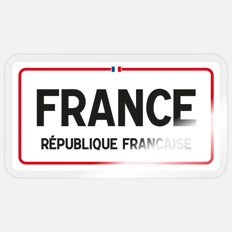 Conseil d’administration de la France - Sticker taille S (10 x 10 cm) - brillant transparent