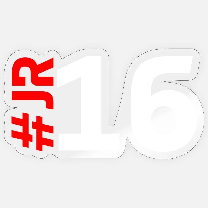 JR16 - Sticker Größe S (10 x 10 cm) - Transparent glänzend