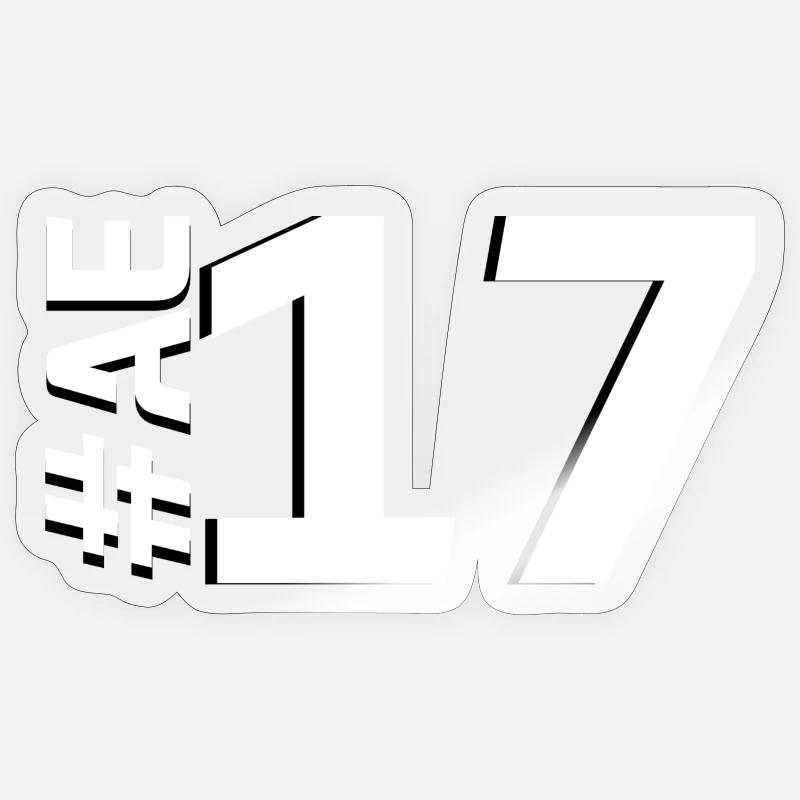 AE17 - Sticker size S (10 x 10 cm) - transparent glossy
