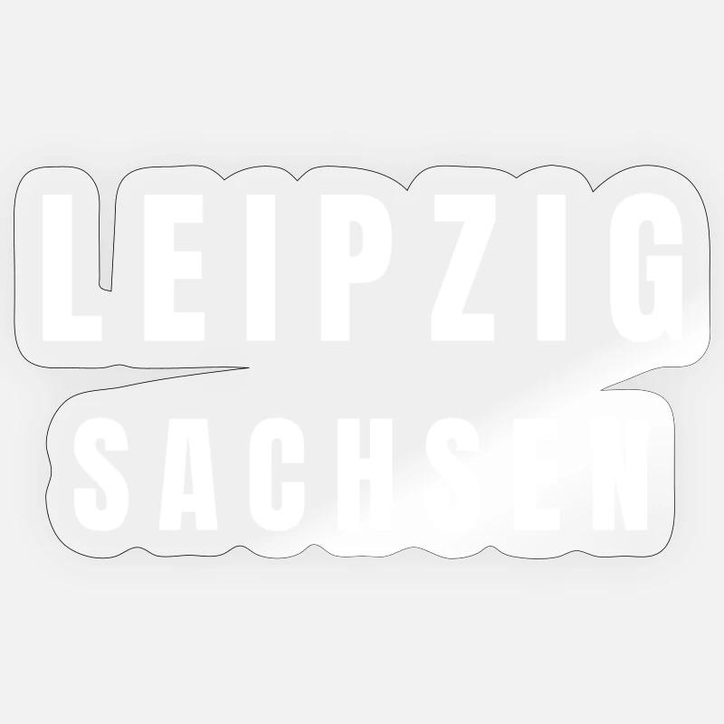 Leipzig, Saxony - Sticker size S (10 x 10 cm) - transparent glossy