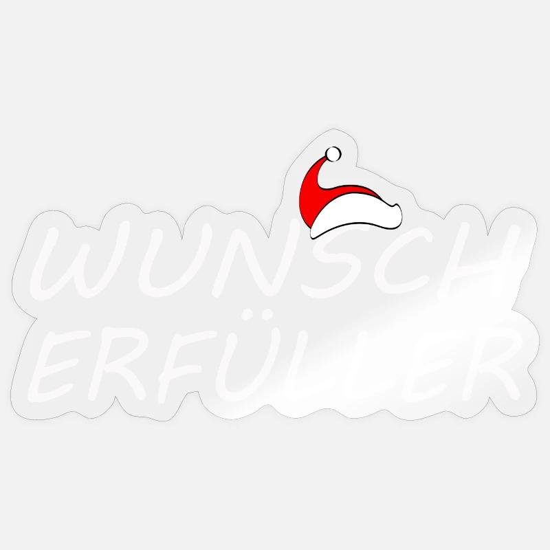 WUNSCHERFÜLLER - Sticker Größe S (10 x 10 cm) - Transparent glänzend