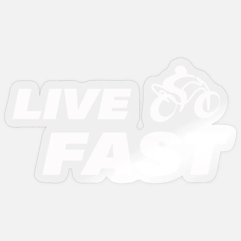 ALMOST - Sticker size S (10 x 10 cm) - transparent glossy