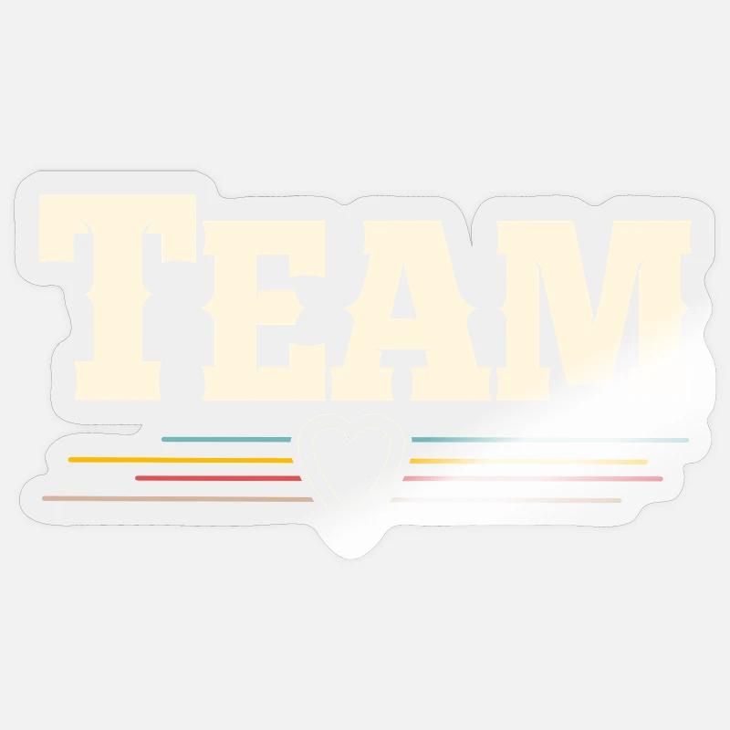 Team - Sticker size S (10 x 10 cm) - transparent glossy