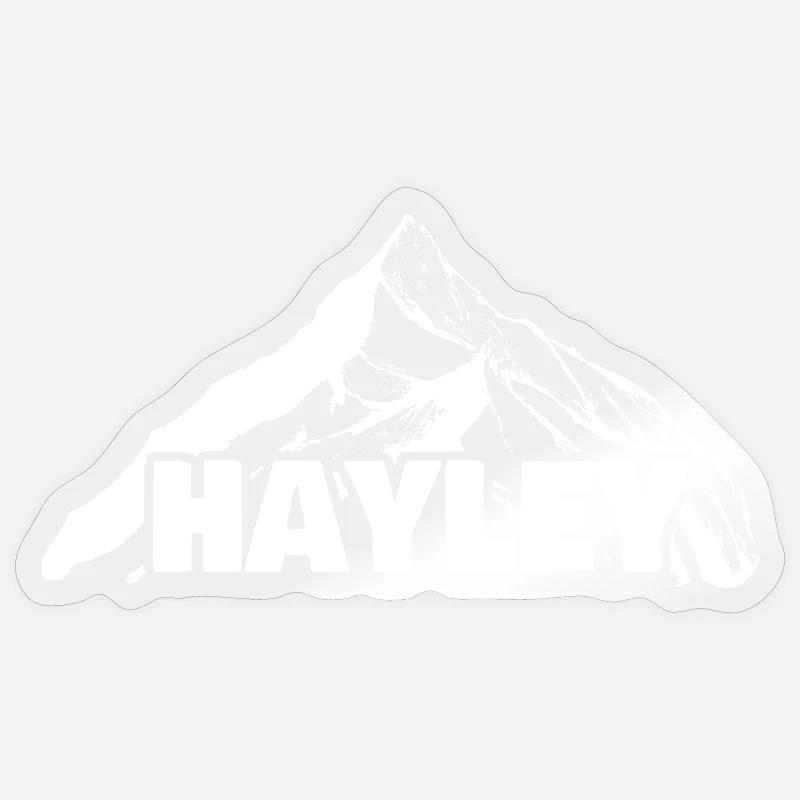 Gift for Hayley - Sticker size S (10 x 10 cm) - transparent glossy