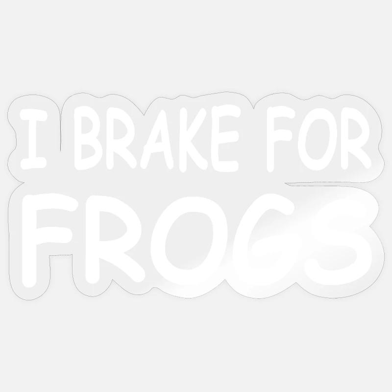 Frogs - Sticker size S (10 x 10 cm) - transparent glossy