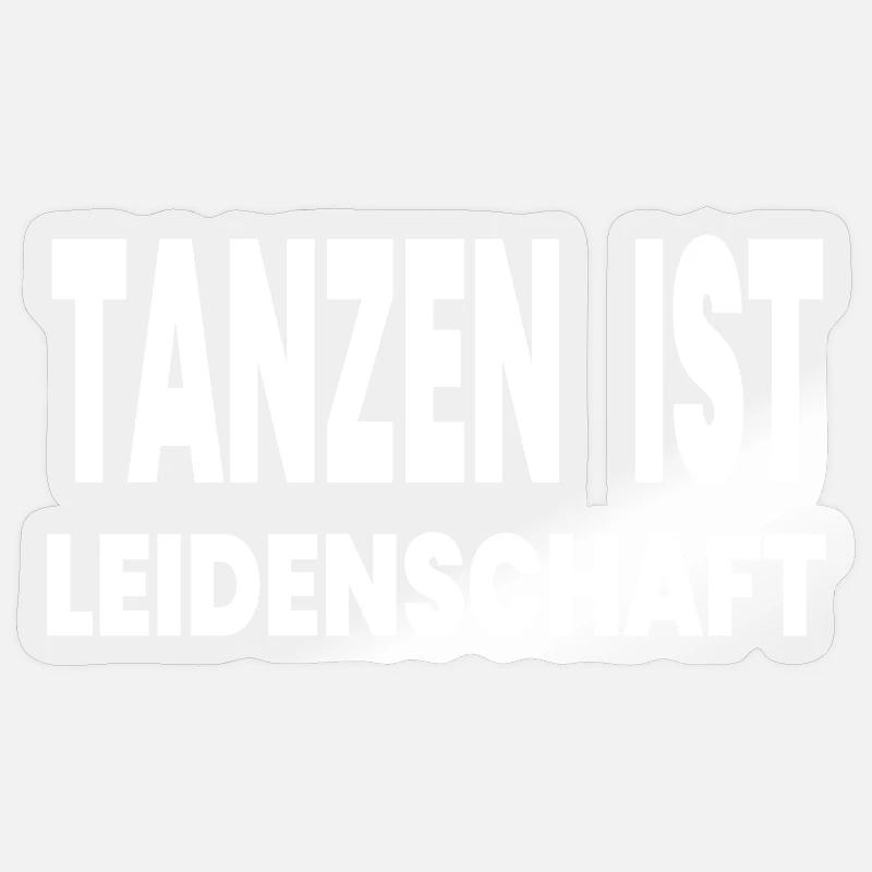 Dance - Sticker size S (10 x 10 cm) - transparent glossy