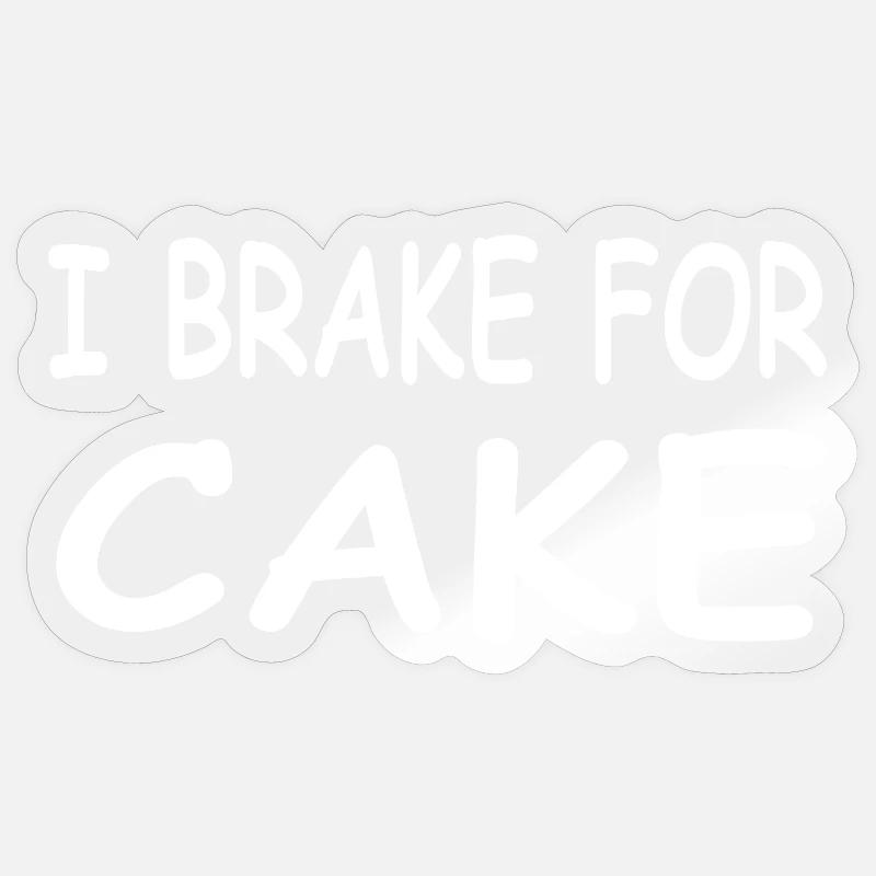Cake - Sticker size S (10 x 10 cm) - transparent glossy