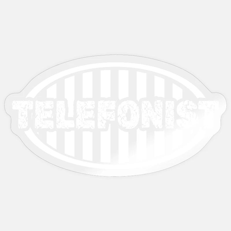 Gift for telephone operator Sticker size S (10 x 10 cm)