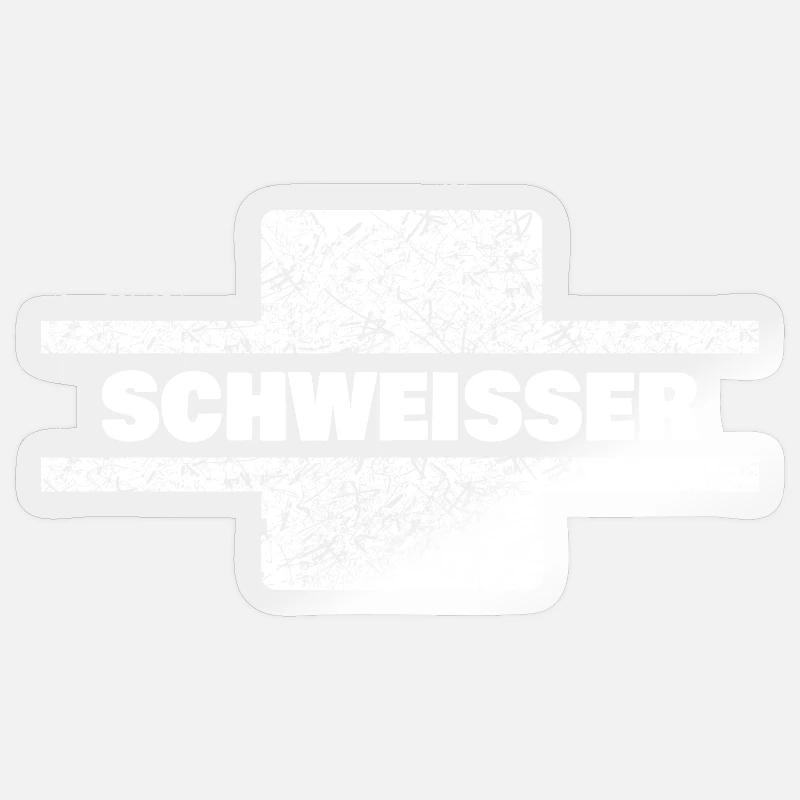 Plasterer as a profession - Sticker size S (10 x 10 cm) - transparent glossy
