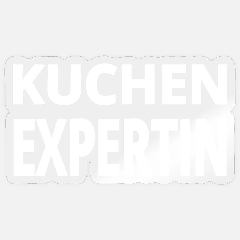 Gâteau - Sticker taille S (10 x 10 cm) - brillant transparent