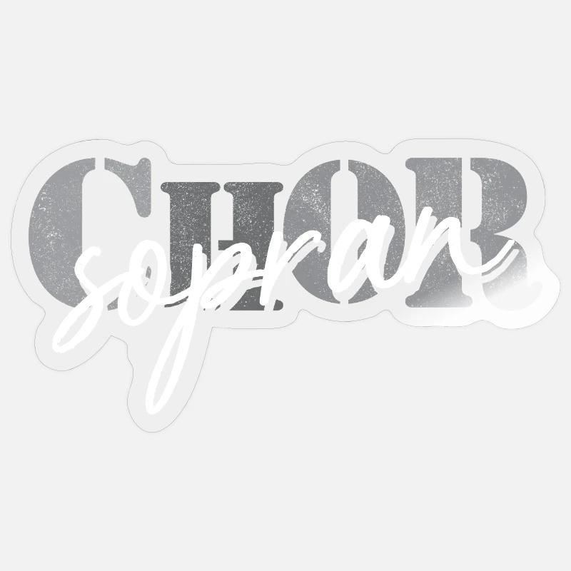 Soprano de chœur Sticker taille S (10 x 10 cm)