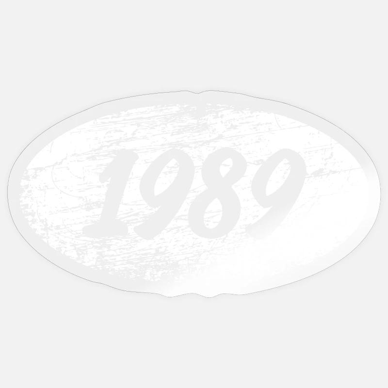 Temps libre 1989 - Sticker taille S (10 x 10 cm) - brillant transparent