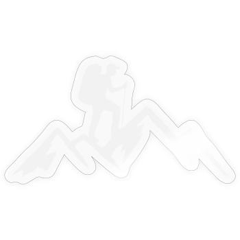 Hiking Alps Mountains Outdoor Hike Hiking - Sticker size S (10 x 10 cm) - transparent glossy - Front