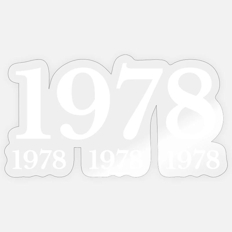 1978 - Sticker taille S (10 x 10 cm) - brillant transparent
