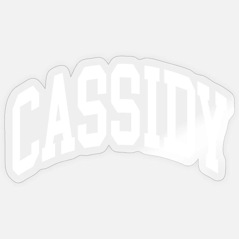 Cassidy - Sticker Größe S (10 x 10 cm) - Transparent glänzend