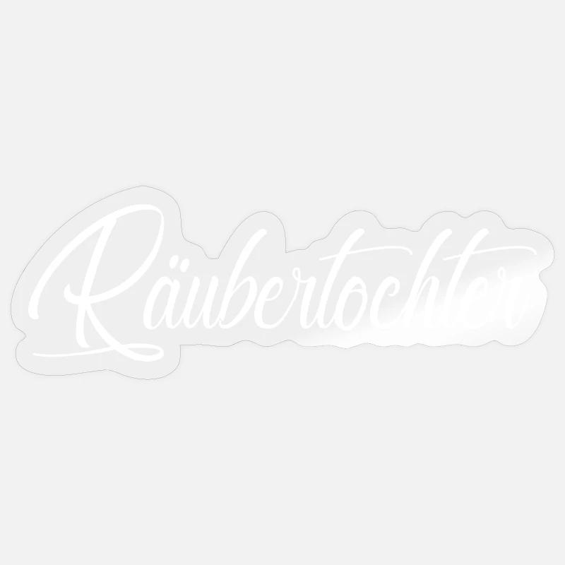 Räubertochter Sticker Größe S (10 x 10 cm)