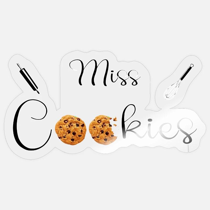Fehlende Cookies - Sticker Größe S (10 x 10 cm) - Transparent glänzend