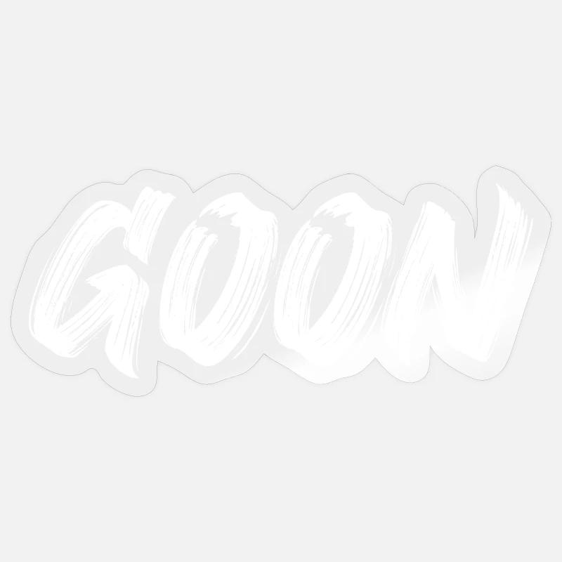 Goon - Sticker size S (10 x 10 cm) - transparent glossy
