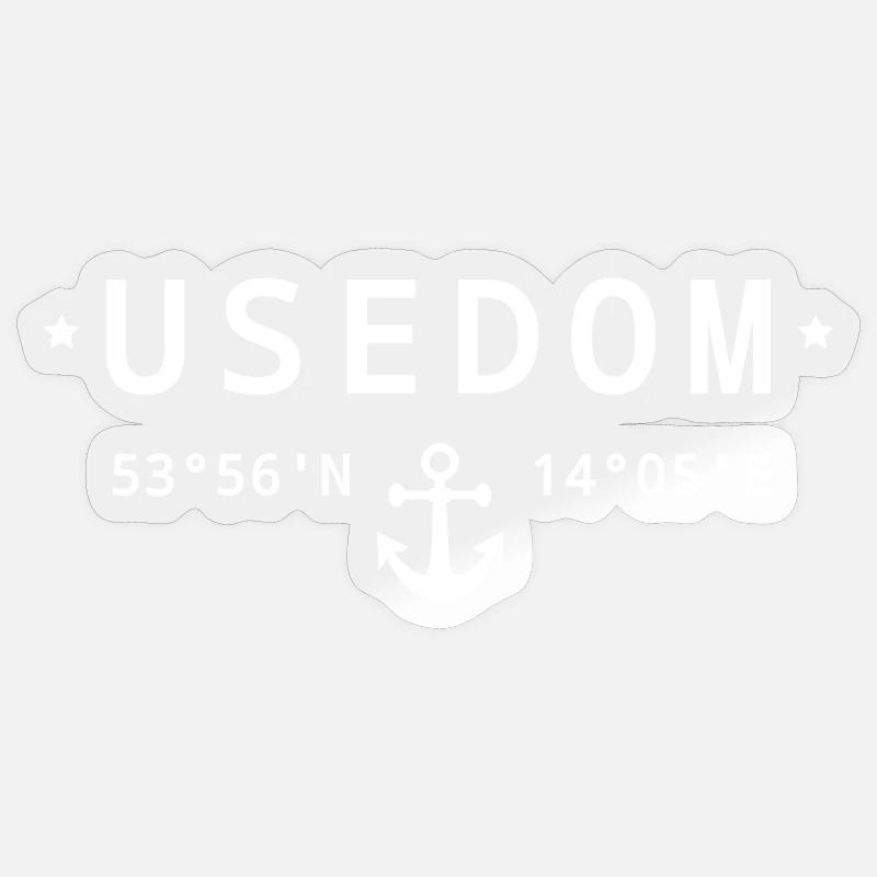 Usedom Sticker Größe S (10 x 10 cm)