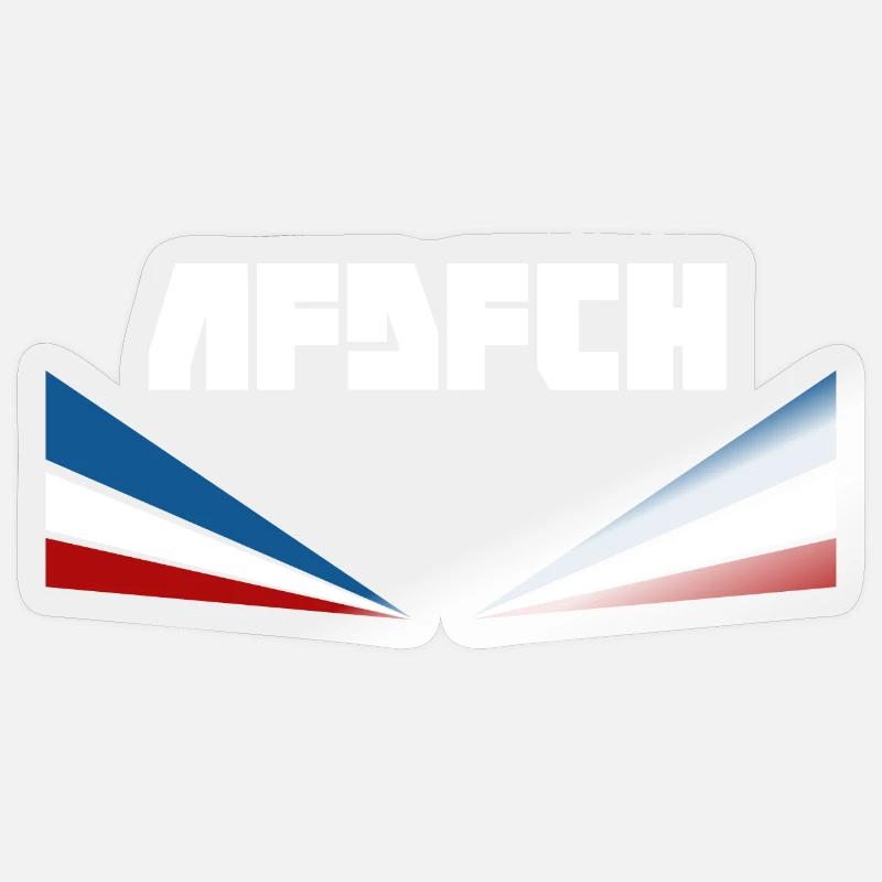 AFDFCH Rostock - Sticker taille S (10 x 10 cm) - brillant transparent