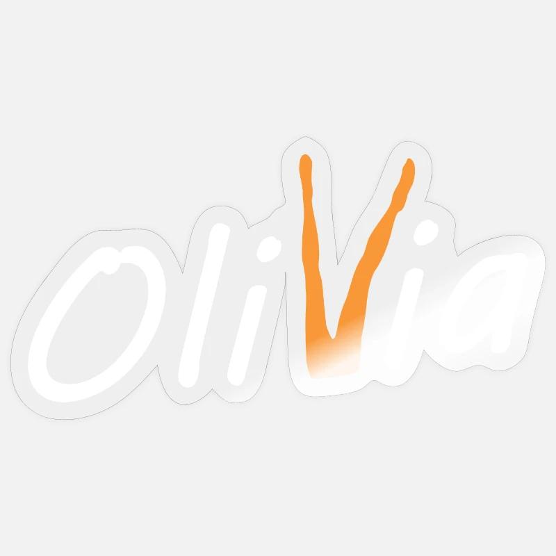 Olivia Bein - Sticker taille S (10 x 10 cm) - brillant transparent