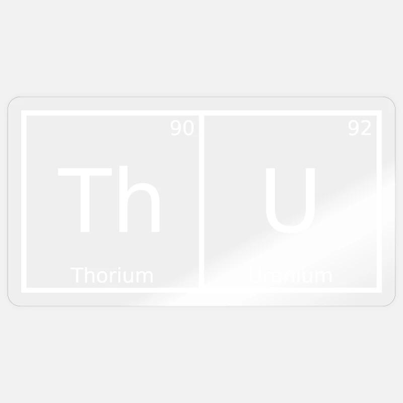 Thu Name First Name Chemistry Periodic Table Elements Sticker size S (10 x 10 cm)