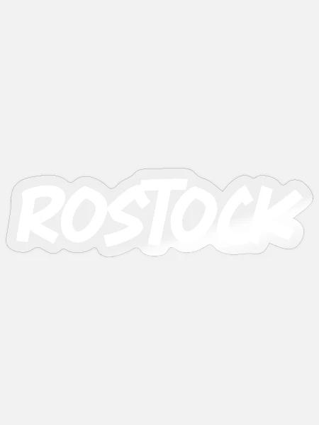 Rostock - Sticker Größe S (10 x 10 cm) - Transparent glänzend