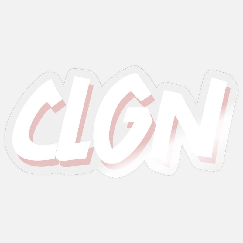 Cologne - CLGN - Sticker size S (10 x 10 cm) - transparent glossy
