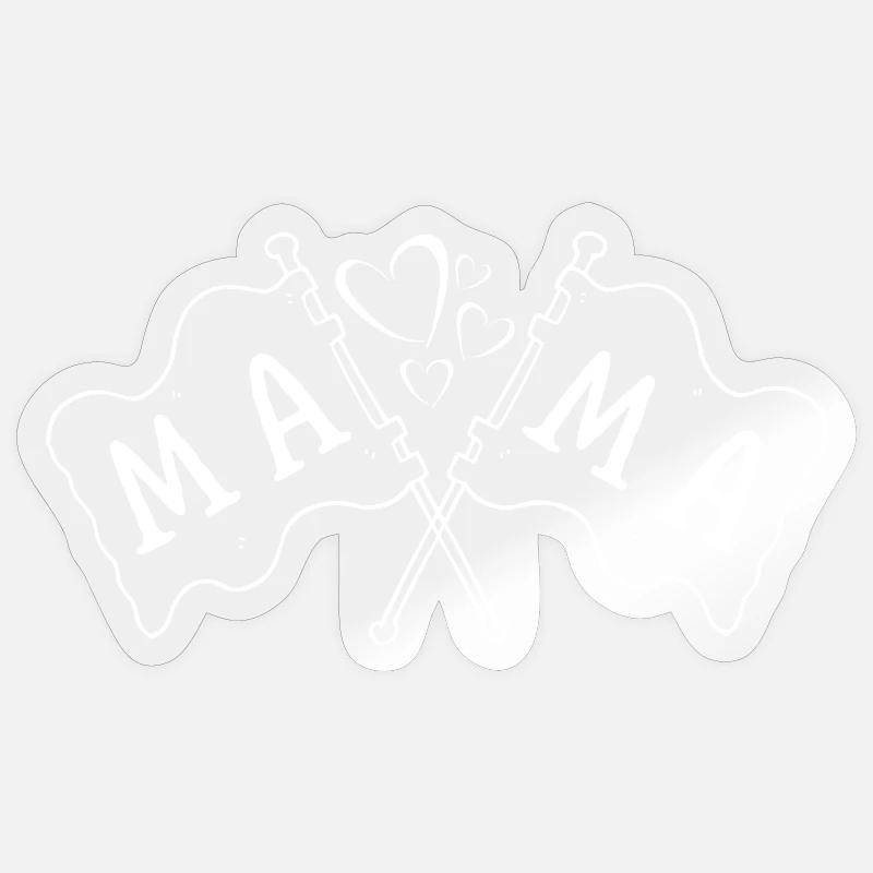 Für die beste Mama tolles Muttertagsgeschenk Sticker Größe S (10 x 10 cm)