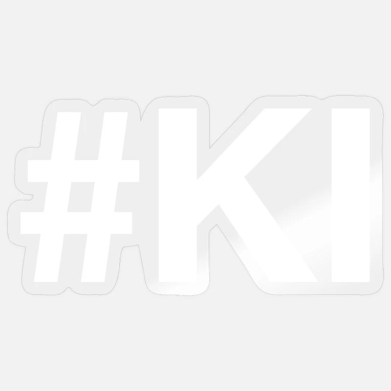 KI künstliche Intelligenz Artificial Intelligence Sticker Größe S (10 x 10 cm)