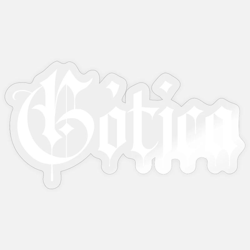 Gothic - Sticker size S (10 x 10 cm) - transparent glossy