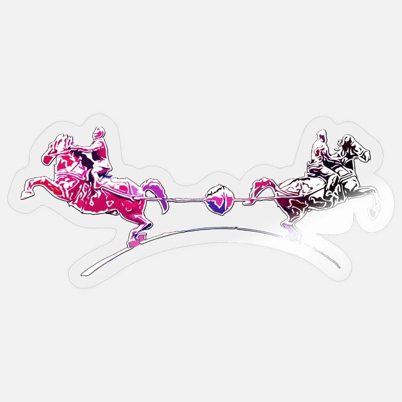 Magdeburg | Magdeburg | Hemisphere experiment - Sticker size S (10 x 10 cm) - transparent glossy
