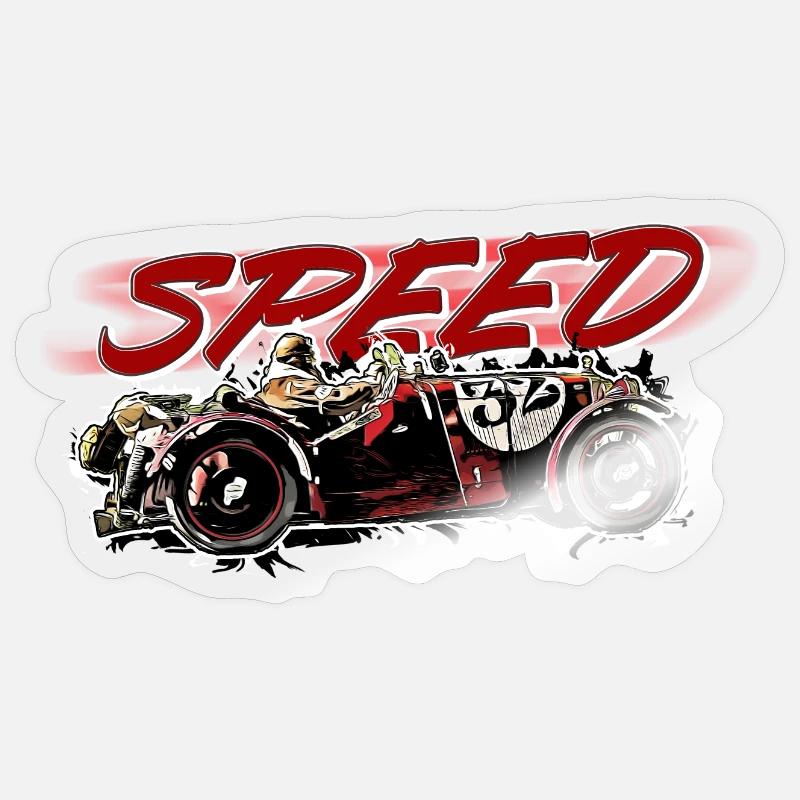 Oldtimer - Speed Sticker Größe S (10 x 10 cm)