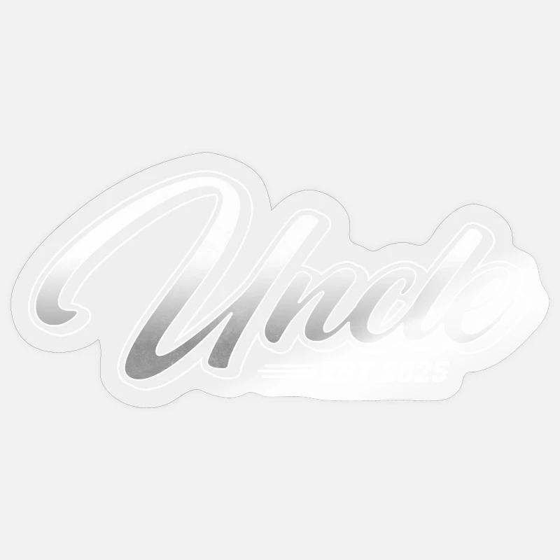 Oncle 2025 - Sticker taille S (10 x 10 cm) - brillant transparent