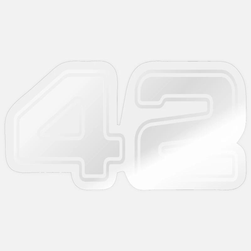 NERDY forever - 42 Sticker size S (10 x 10 cm)