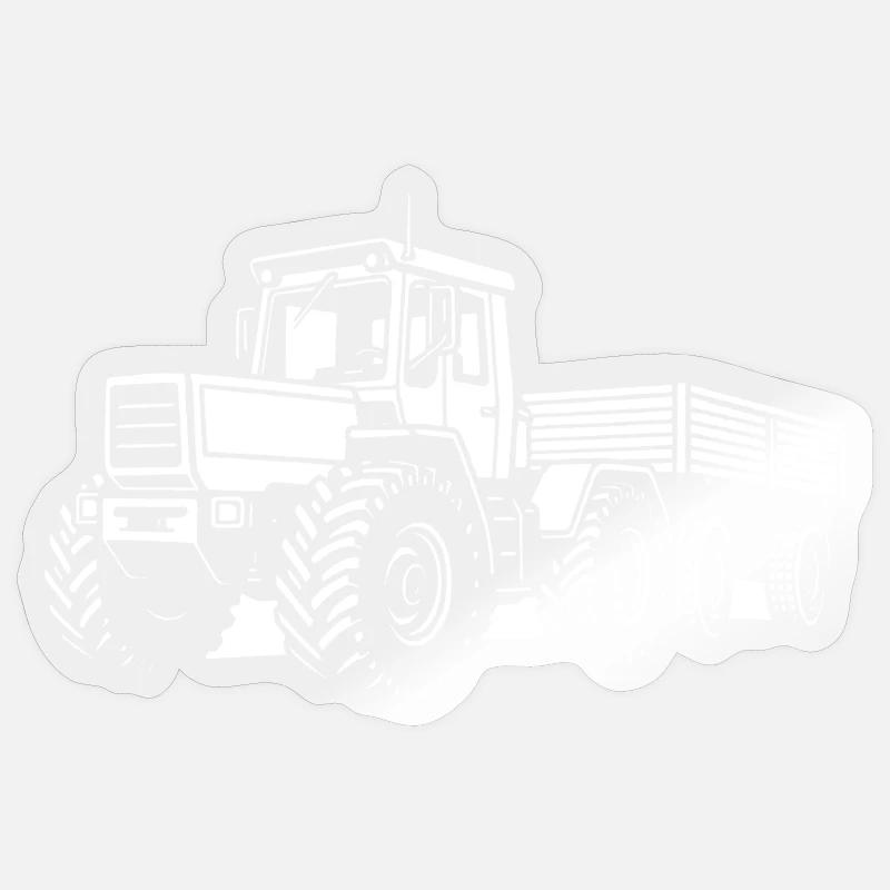 Schwerlast auf sechs Rädern Sticker Größe S (10 x 10 cm)