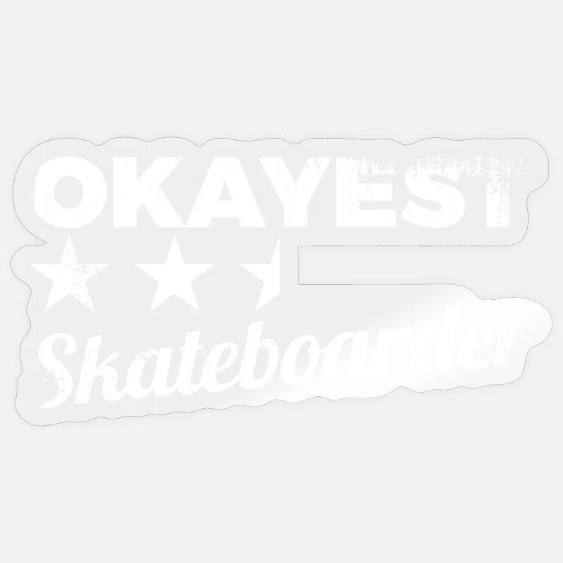 Average skateboarder Sticker size S (10 x 10 cm)